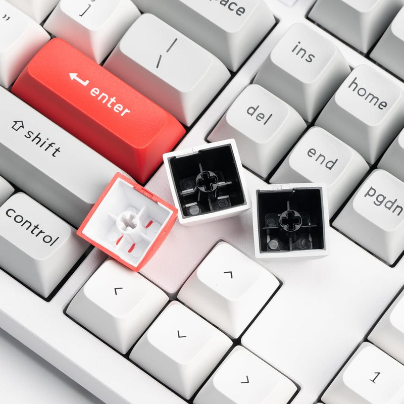 Keychron Q6 Pro QMK/VIA Wireless Custom Mechanical Keyboard -Carbon Black (Red) (KC-Q6P-M1)