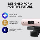 Logitech Brio 500 Full HD 1080p 網路攝影機 - Rose Pink 玫瑰粉色 960-001433 原裝行貨
