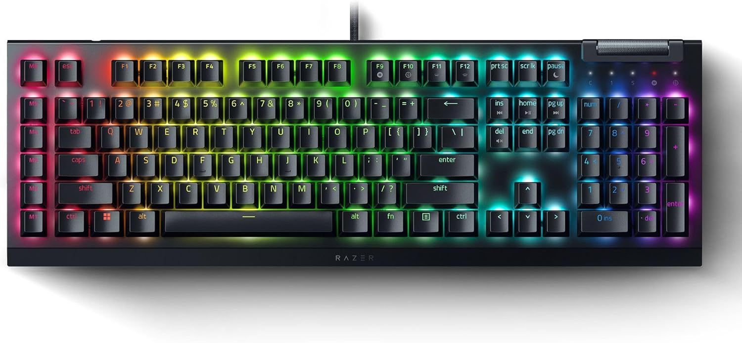 Razer BlackWidow V4 X 電競遊戲鍵盤(繁中綠軸) RZ03-04701600-R3T1