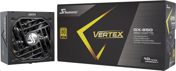 Seasonic 850W VERTEX GX-850 ATX3.0 (PCIe5.0) 80Plus Gold Full Modular Power Supply (VERTEX GX-850)