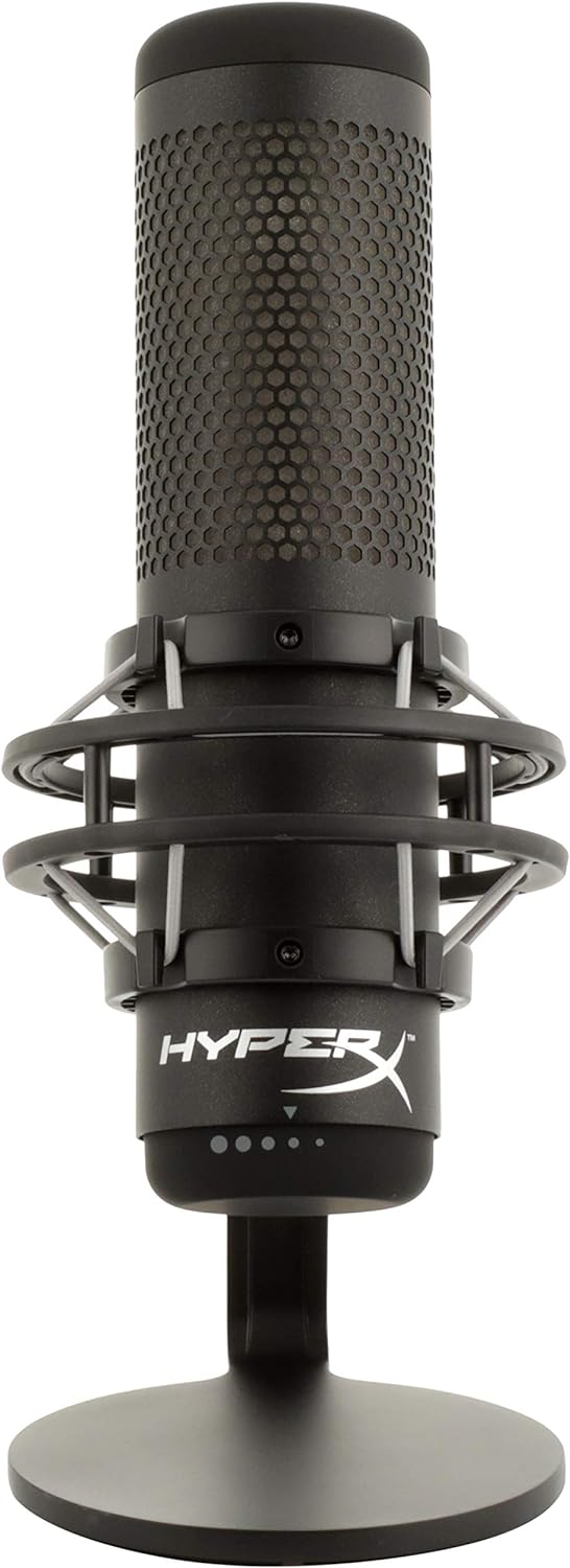 HyperX QuadCast S RGB Lighting USB Condenser Gaming Microphone (Black) - 4P5P7AA