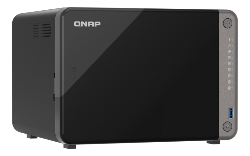 QNAP TS-AI642-8G 6-Bay NAS (8-Core ARM Cortex ( 4-Core Cortex-A76 2.2 GHz + 4-Core Cortex-A55 1.8 GHz , 8GB Ram)