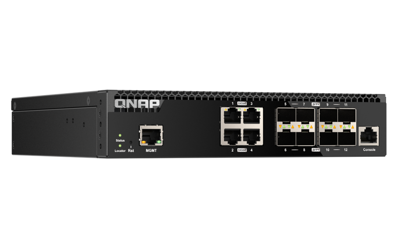 QNAP QSW-M3212R-8S4T 12-Port 10GbE Managed Switch
