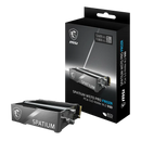 MSI 2TB SPATIUM M570 Pro with Heatsink PCIe Gen5x4 NVMe 2.0 M.2 FROZR SSD HD-M5702TF