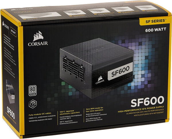CORSAIR 600W SF600 SFX 80Plus Platinum Full Modular Power Supply (CP-9020182-UK)