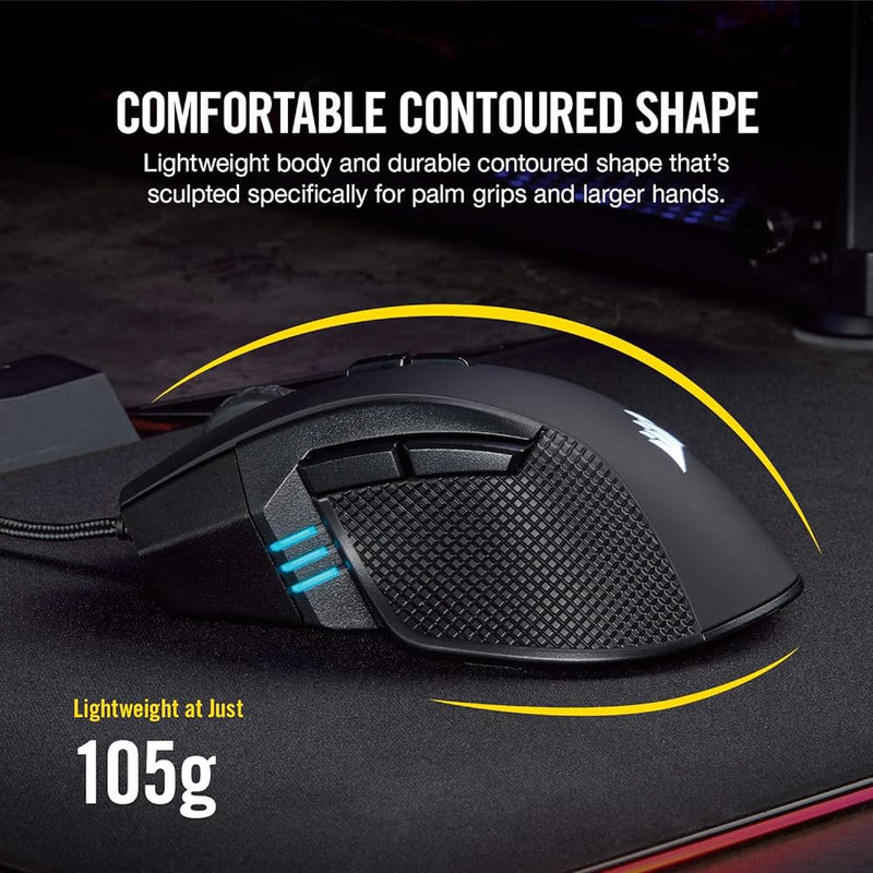 【CORSAIR 5月電競產品優惠】Corsair IRONCLAW RGB FPS/MOBA Gaming Mouse CH-9307011-AP