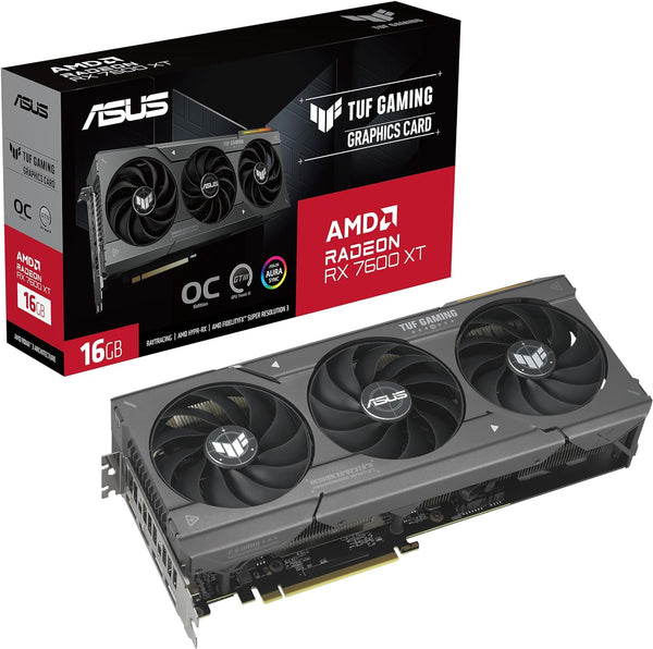 ASUS TUF GAMING AMD Radeon RX 7600 XT OC 16GB GDDR6 TUF-RX7600XT-O16G-GAMING (DI-A760XY1)