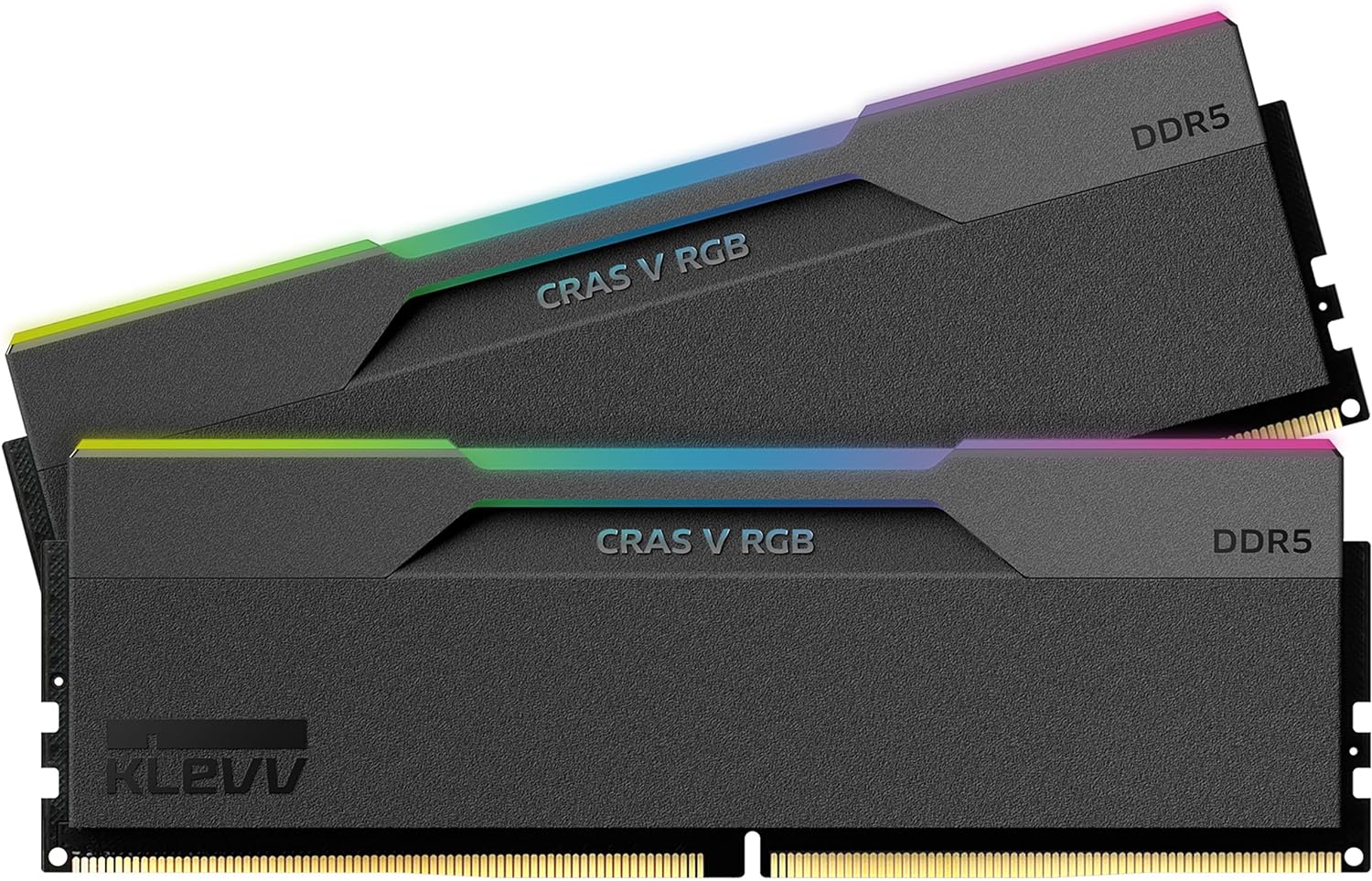 KLEVV CRAS V RGB Black 黑色DDR5 48GB (2x24GB) 6000MHz CL30 Memory 