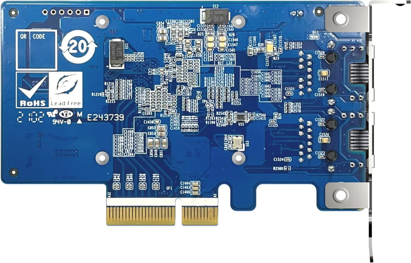 QNAP QXG-10G2T-X710 Dual-port (10GBASE-T) 10GbE network expansion card, Intel X710, PCIe Gen3 x4