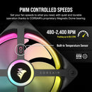 Corsair iCUE LINK QX120 RGB Black 120mm PWM PC Case Fan (CO-9051001-WW)