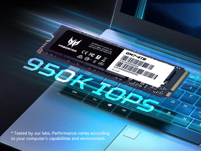 Acer 4TB Predator GM7 HD-AGM74T M.2 2280 PCIe Gen4 x4 SSD