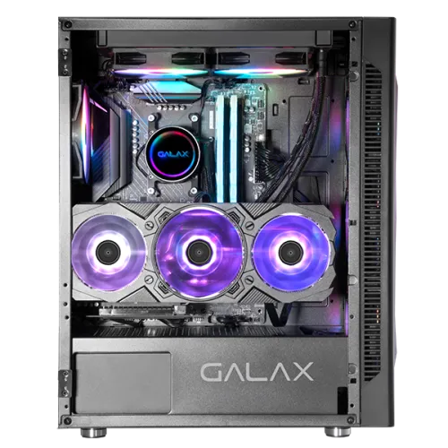 GALAX Revolution 06 Black ARGB Tempered Glass ATX Case GA-CA-REV-06-AS