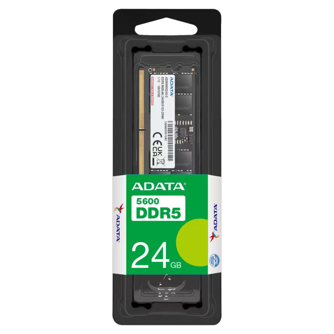ADATA DDR5 SODIMM Premier 24GB (1x24GB) DDR5 5600MHz AD5S560024G-S Mem