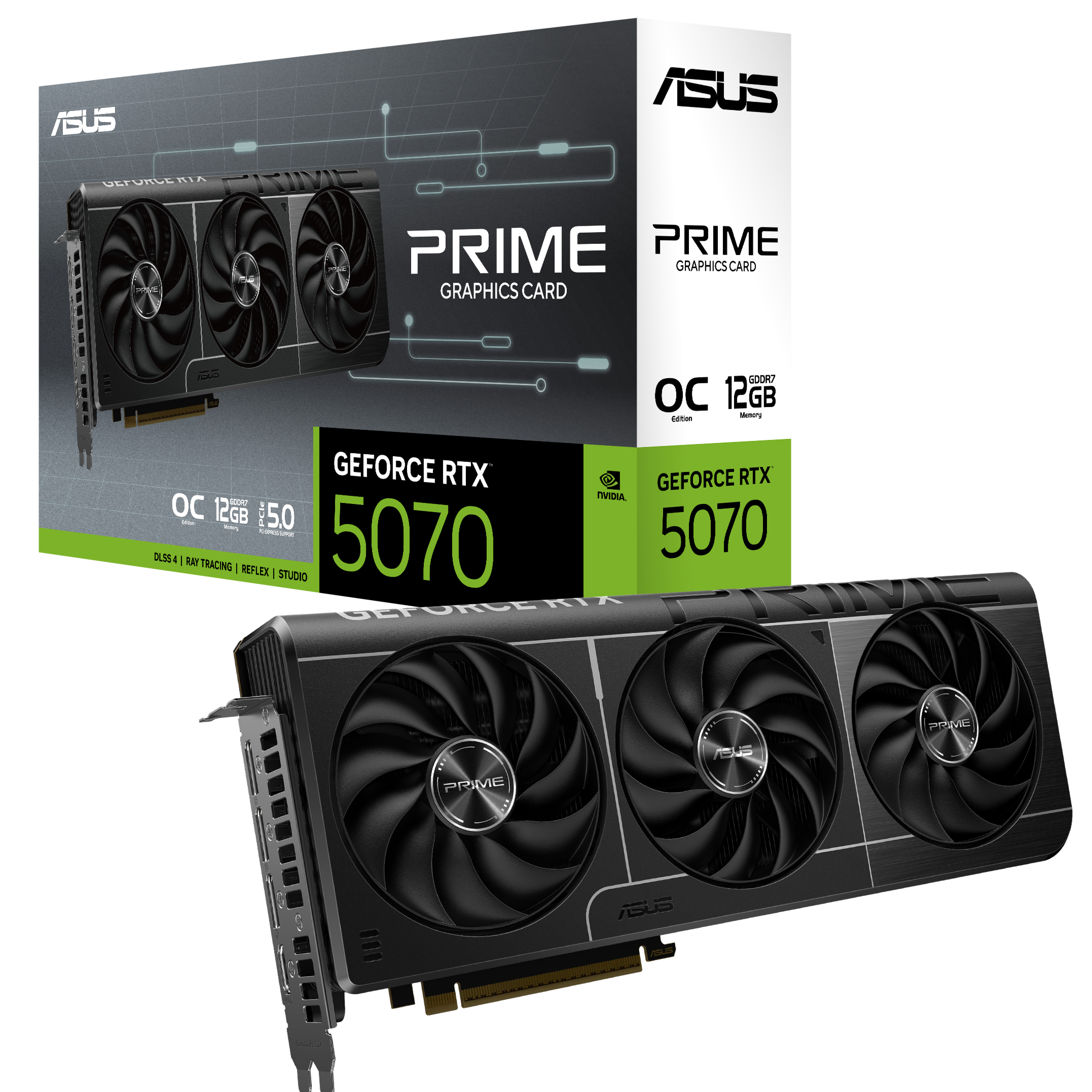 ASUS PRIME GeForce Series RTX 5070 OC 12GB GDDR7 PRIME-RTX5070-O12G-GA