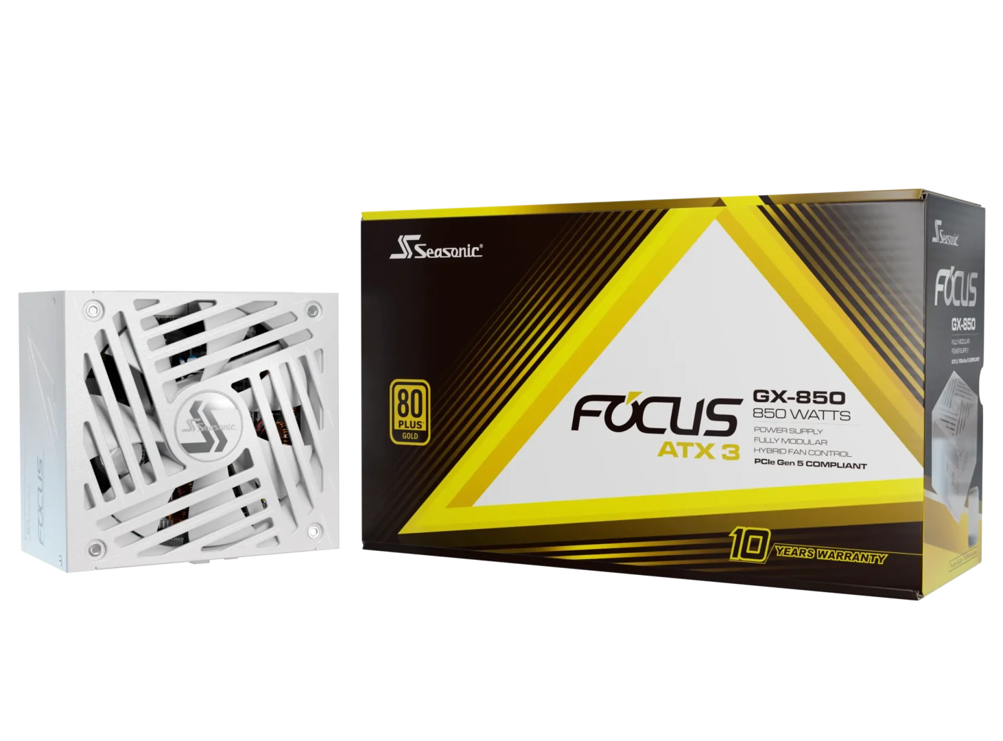 Seasonic 850W Focus GX-850 (2024) White 白色ATX3.1 80Plus Gold