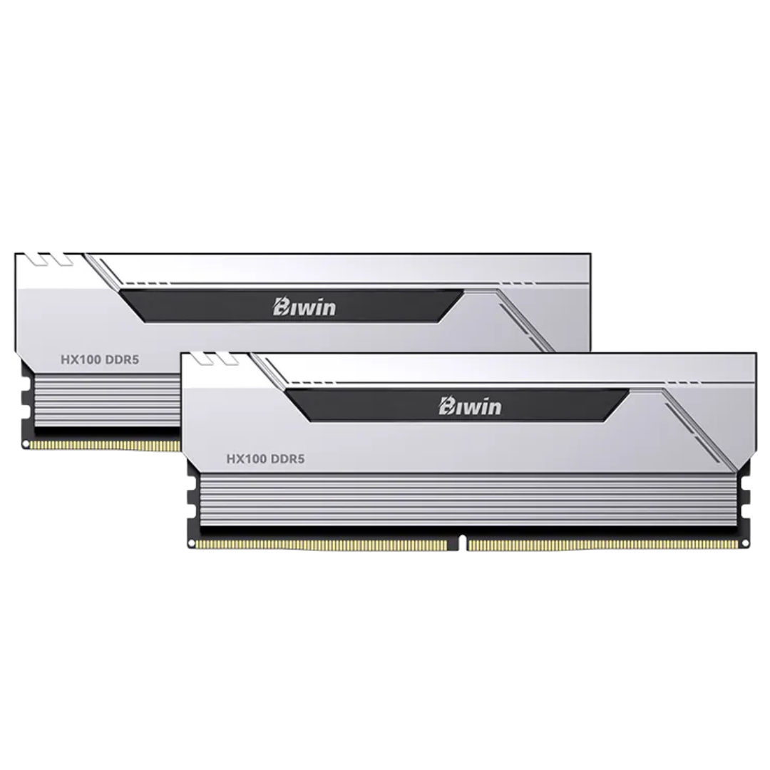 Biwin 32GB Kit (2x16GB) Black Opal HX100 Silver 銀色DDR5 6000Mhz
