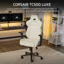 CORSAIR TC500 LUXE 人體工學電競椅 - Frost 霜白色 (CF-9010067-WW) 送Corsair K60 PRO RGB 機械式電競鍵盤、包送貨及安裝
