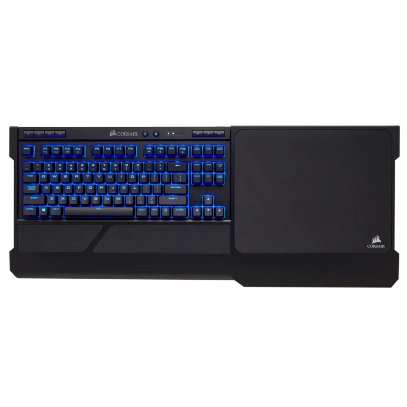 Corsair K63 Wireless Mechanical Gaming Keyboard and Gaming Lapboard Combo — Blue LED — CHERRY® MX Red CH-9515031-NA
