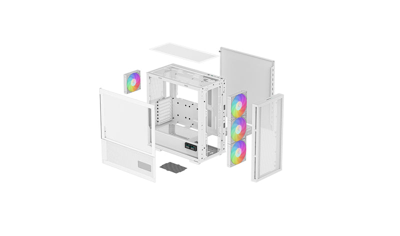 DeepCool CH560 MESH DIGITAL ATX 機箱 - White 白色 (連四把ARGB FAN)