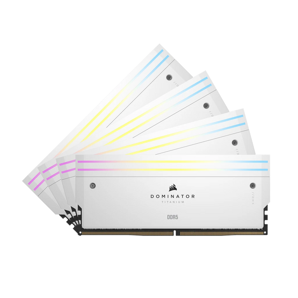 CORSAIR 64GB Kit (4x16GB) DOMINATOR TITANIUM RGB White 白色 CMP64GX5M4B6000C36W DDR5 6000MHz Memory