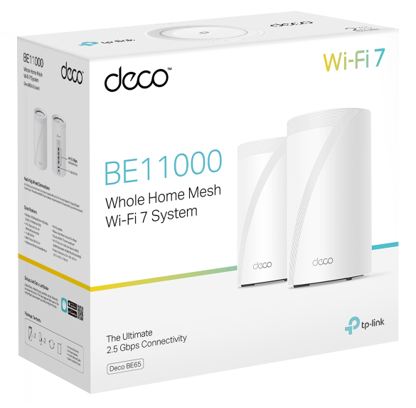 【即配送可】TP-Link Deco BE11000 Wi-Fi 7 Deco BE11000 | BE11000 Whole Home Mesh WiFi 7 System | TP-Link