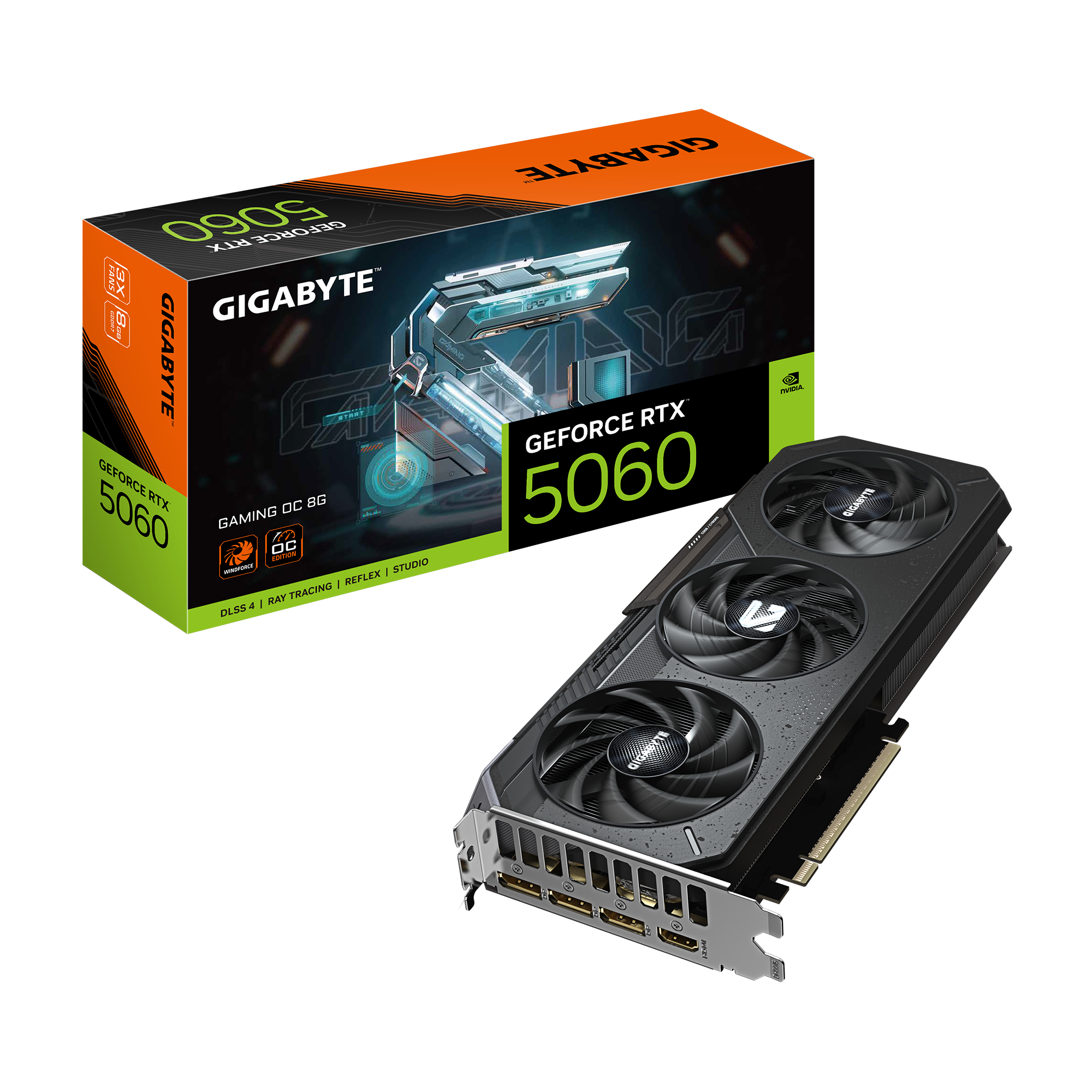 GIGABYTE GeForce Series RTX 5060 GAMING OC 8GB GDDR7 (GV