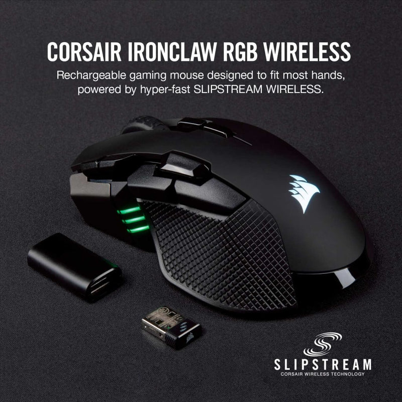 【CORSAIR 5月電競產品優惠】Corsair IRONCLAW RGB WIRELESS Gaming Mouse CH-9317011-AP