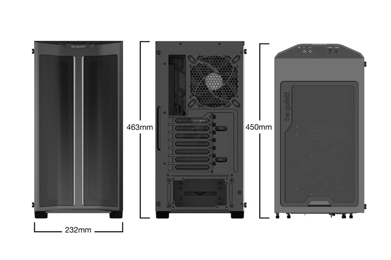 BE QUIET! PURE BASE 500DX Black 黑色Tempered Glass ATX Case BGW37