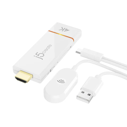 j5create 手機/平板/筆電 4K HDMI 無線影音投影組 - DI-JVAW76