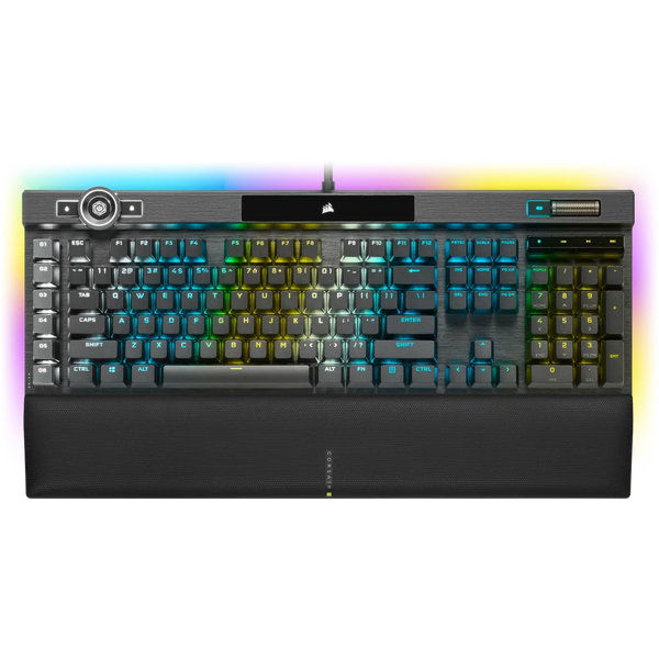 Corsair K100 RGB Optical-Mechanical Gaming Keyboard — CORSAIR OPX Switch — Black CH-912A01A-NA