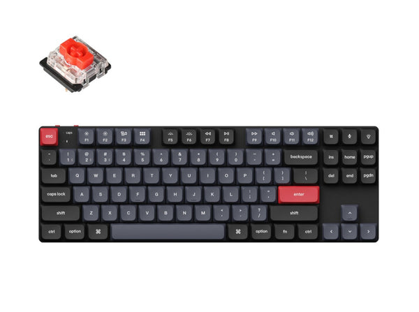 Keychron K1 Pro QMK/VIA Wireless Custom Mechanical Keyboard (Red) (KC-K1P-H1)