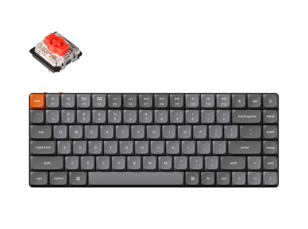 Keychron K3 Max QMK/VIA Wireless Custom Mechanical Keyboard (Red) (KC-K3M-H1)