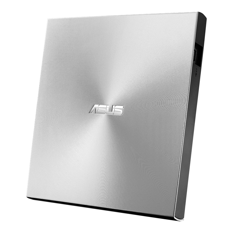 ASUS ZenDrive U9M (SDRW-08U9M-U)/SILVER ultra-slim portable 8X DVD burner with USB Type-C and Type-A