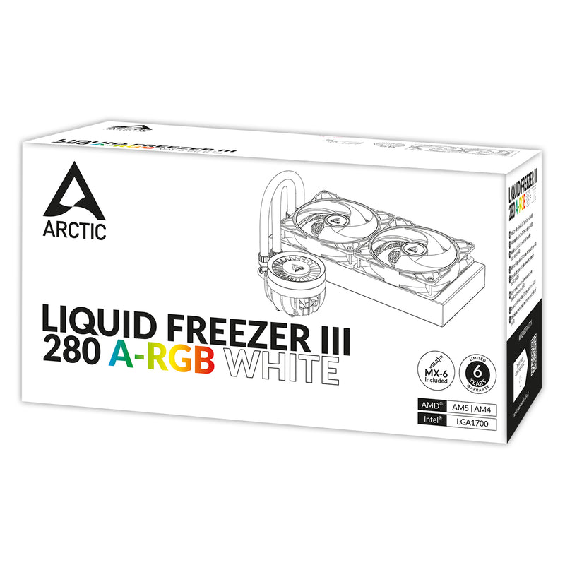 [最新產品] ARCTIC Liquid Freezer III 280 白色 ARGB Liquid CPU Cooler