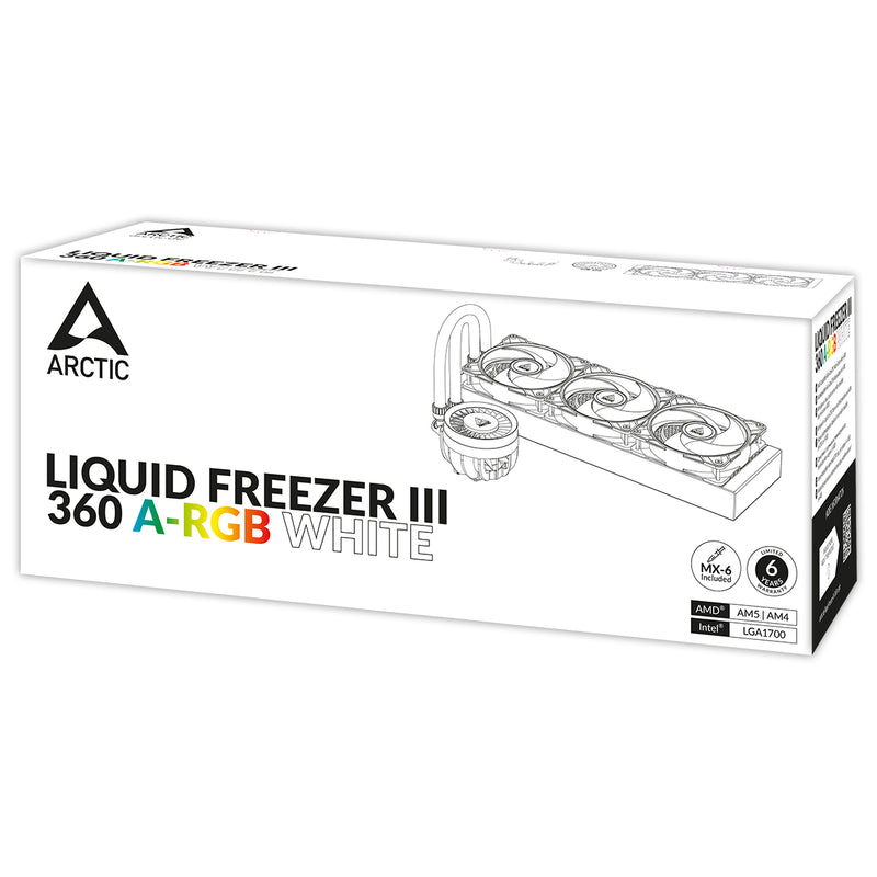 [最新產品] ARCTIC Liquid Freezer III 360 白色 ARGB Liquid CPU Cooler