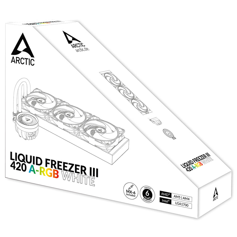 [最新產品] ARCTIC Liquid Freezer III 420 白色 ARGB Liquid CPU Cooler