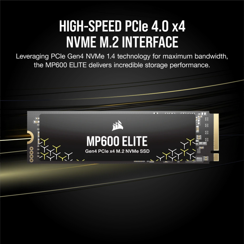 CORSAIR 1TB MP600 ELITE CSSD-F1000GBMP600ENH M.2 2280 PCIe Gen4 x4 SSD