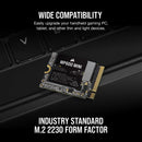 CORSAIR 1TB MP600 MINI (Gen4) CSSD-F1000GBMP600MN M.2 2230 PCIe Gen4 x4 NVMe SSD