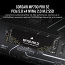 CORSAIR 4TB MP700 PRO SE CSSD-F4000GBMP700PNHS PCIe 5.0 x4 NVMe M.2 SSD