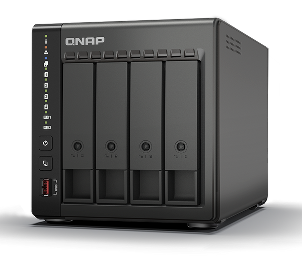 QNAP TS-464C2-8G 4-Bay NAS (Intel Celeron N5095 2.9GHz Quad Core CPU, 8GB DDR4 SODIMM Ram)