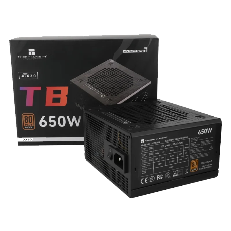 Thermalright 650W TB650S 80Plus Bronze Power Supply