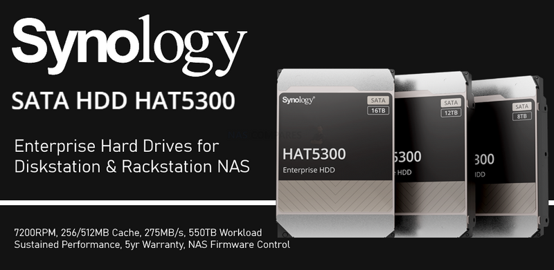 Synology 8TB HAT5310-8T Enterprise 3.5" SATA 7200rpm 256MB Cache HDD
