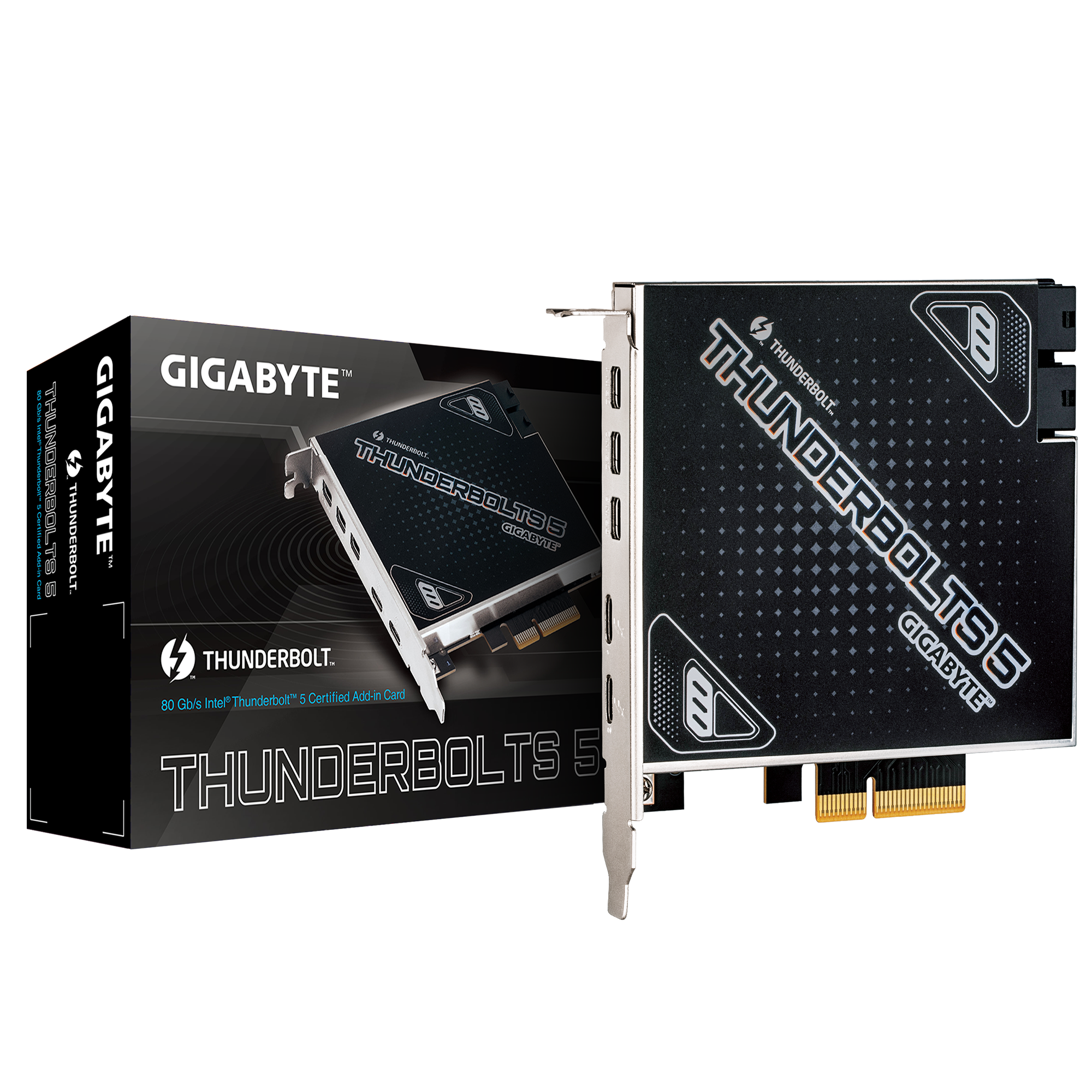 channels thunderbolt 6.5フィシュ GIGABYTE THUNDERBOLTS 5 Intel Certified PCIe 4.0 x4 Add-in Card