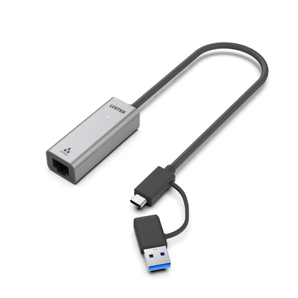 Unitek U1313C Hybrid USB-C/ USB-A to 2.5G Gigabit Ethernet Adapter