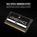 CORSAIR DDR5 SODIMM VENGEANCE 64GB Kit (2x32GB) DDR5 5200MHz CMSX64GX5M2A5200C44 Memory