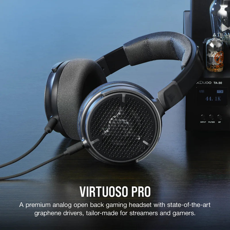 Corsair VIRTUOSO PRO Open Back Streaming Gaming Headset - Carbon CA-9011370-AP