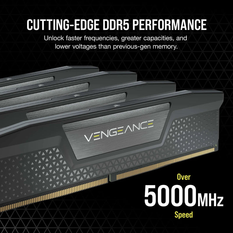 CORSAIR 64GB Kit (2x32GB) VENGEANCE CMK64GX5M2B5200Z40 DDR5 5200MHz Memory AMD EXPO