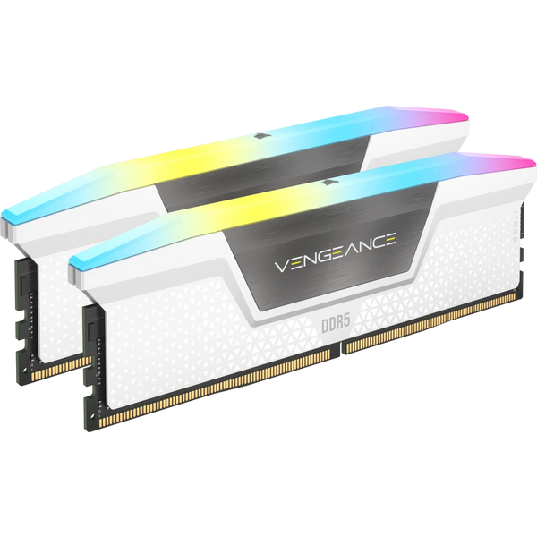 CORSAIR 64GB Kit (2x32GB) VENGEANCE RGB White 白色 CMH64GX5M2B6400C32W DDR5 6400MHz Memory