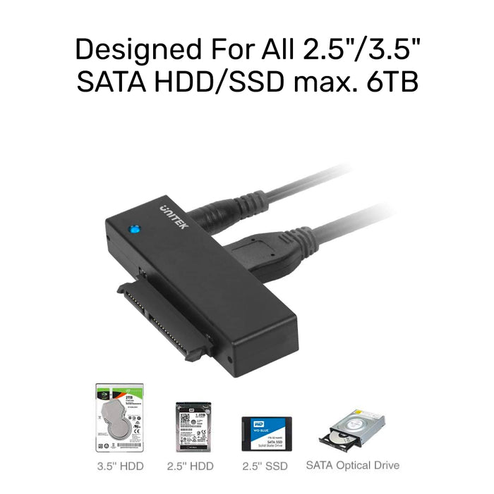 UNITEK Y-1039 USB 3.0 to SATA III Adapter 785-1667
