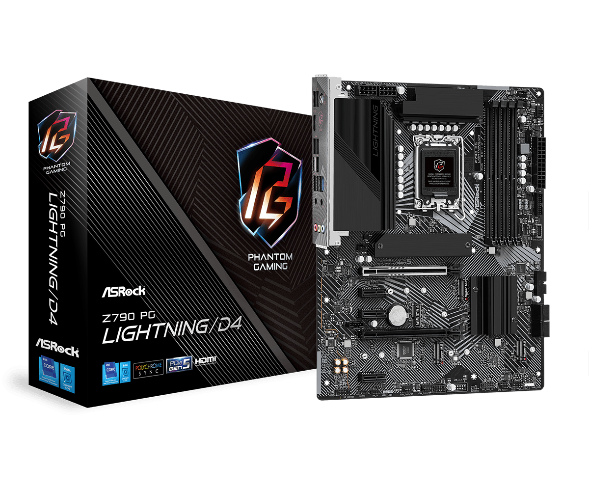 ASRock Z790 PG Lightning/D4 DDR4,LGA 1700 ATX Motherboard